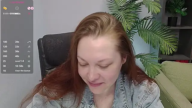 CutieGinger online show from November 7, 2025, 3:27 pm