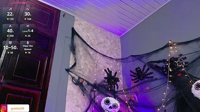 Snapshot of _Gretta chatting on October 25, 2025, 8:09 pm Gretta online show from October 25, 2025, 8:09 pm