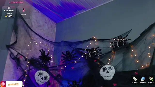 Snapshot of _Gretta chatting on October 21, 2025, 8:08 pm Gretta online show from October 21, 2025, 8:08 pm