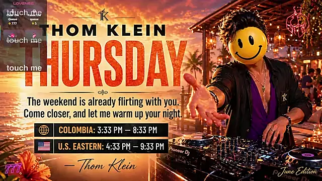 Snapshot of thomklein chatting on June 11, 2026, 8:39 pm thomklein online show from June 11, 2026, 8:39 pm