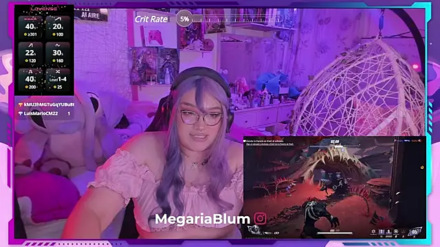 MegariaB online show from February 27, 2025, 7:51 am