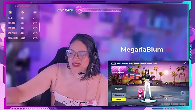 Snapshot of MegariaB chatting on February 23, 2026, 4:47 am MegariaB online show from February 23, 2026, 4:47 am