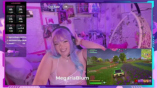 MegariaB online show from February 22, 2025, 7:56 am
