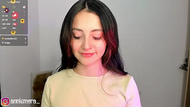 Snapshot of annie_mora chatting on February 21, 2025, 3:01 am annie mora online show from February 21, 2025, 3:01 am