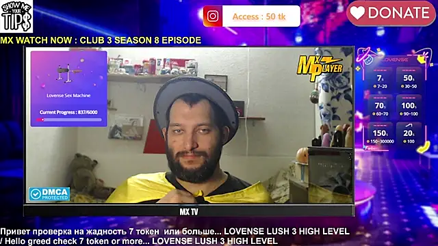 BISEXGOOD777 online show from April 27, 2026, 6:50 pm