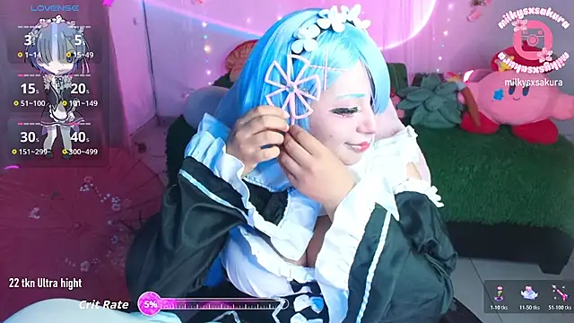 MilkyXSakura online show from May 3, 2026, 2:16 am