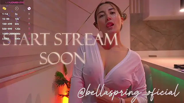 b3llaspringg online show from March 15, 2026, 9:00 pm