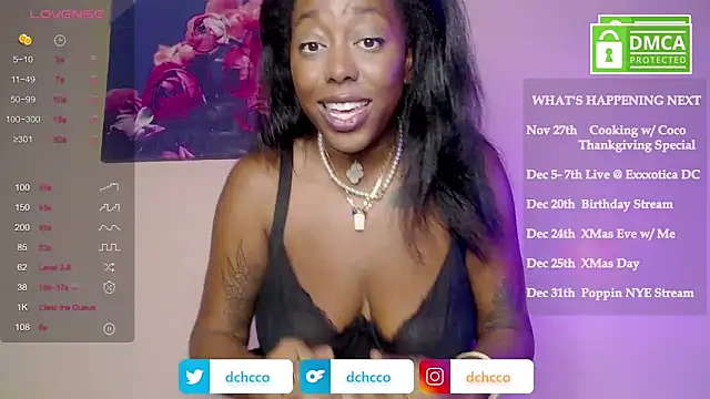 Snapshot of dchcco chatting on November 23, 2025, 10:31 pm dchcco online show from November 23, 2025, 10:31 pm