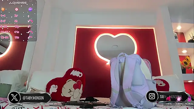 TabyJhonson online show from March 14, 2026, 1:50 pm