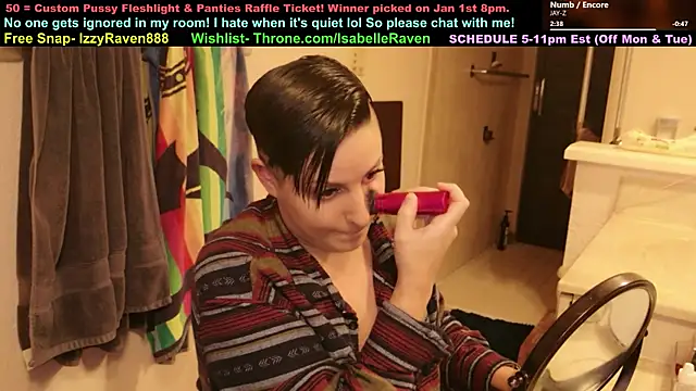 IsabelleRaven online show from January 12, 2026, 11:31 pm