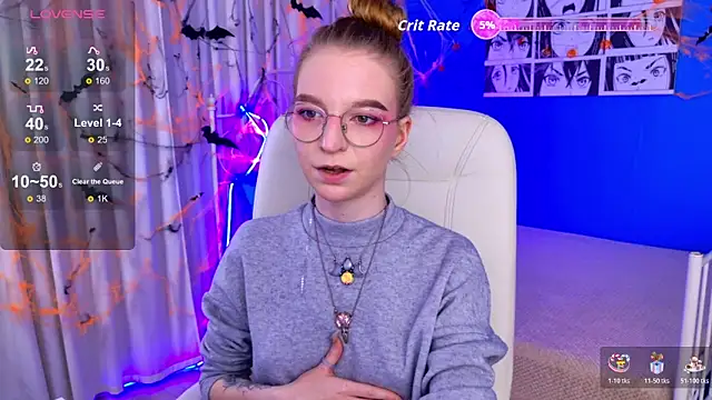 Snapshot of VioletShine chatting on October 26, 2025, 1:44 pm VioletShine online show from October 26, 2025, 1:44 pm