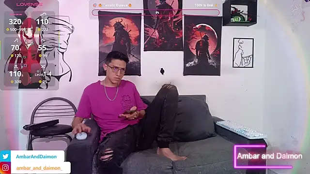 Ambar and daimon  online show from October 21, 2025, 4:01 am