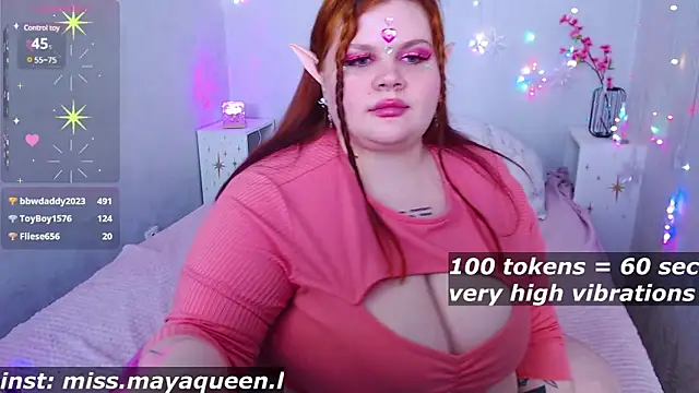 Snapshot of missmayaqueen chatting on February 14, 2025, 12:14 pm missmayaqueen online show from February 14, 2025, 12:14 pm