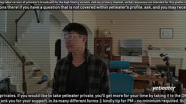 Snapshot of yetieater chatting on January 22, 2025, 9:21 pm yetieater online show from January 22, 2025, 9:21 pm