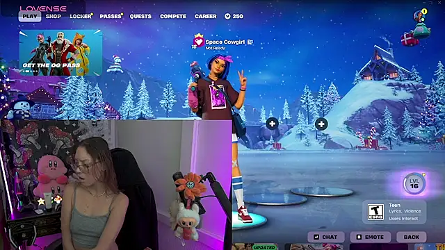 SpaceCowWhore online show from January 6, 2026, 4:55 pm