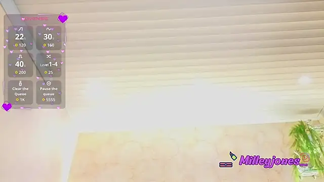 Snapshot of MilleyJones chatting on June 10, 2026, 12:28 pm MilleyJones online show from June 10, 2026, 12:28 pm