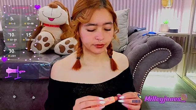 Snapshot of MilleyJones chatting on July 2, 2026, 11:49 am MilleyJones online show from July 2, 2026, 11:49 am
