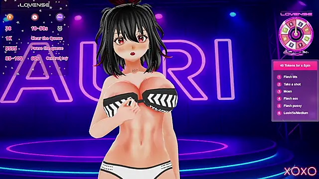 Auri Hikaru online show from October 4, 2025, 9:49 pm