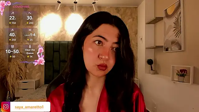 Saya Amaretto1 online show from March 14, 2026, 5:41 pm