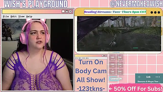 nevermakeawish online show from April 29, 2026, 10:30 am