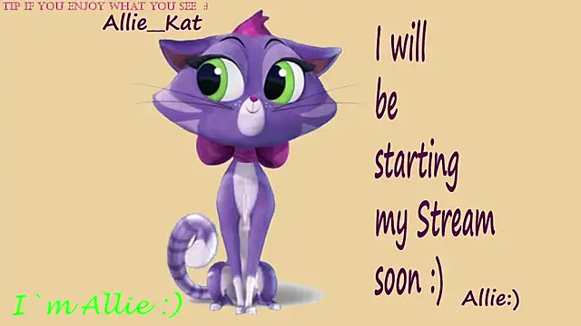 Allie Kat online show from November 29, 2025, 2:39 pm