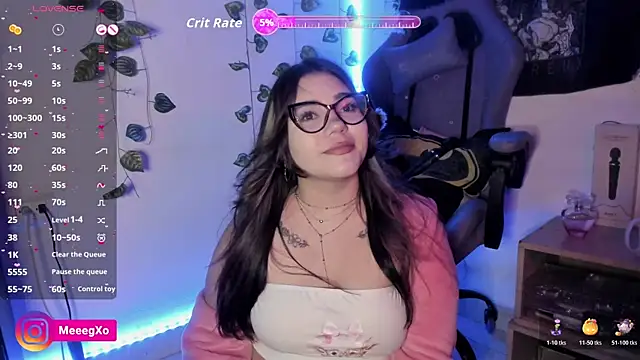 Snapshot of MegXo chatting on February 6, 2026, 6:20 am MegXo online show from February 6, 2026, 6:20 am