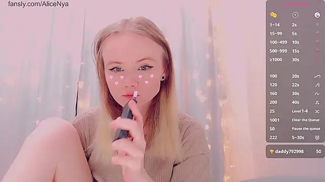 AliceNya cute online show from January 17, 2026, 5:00 am