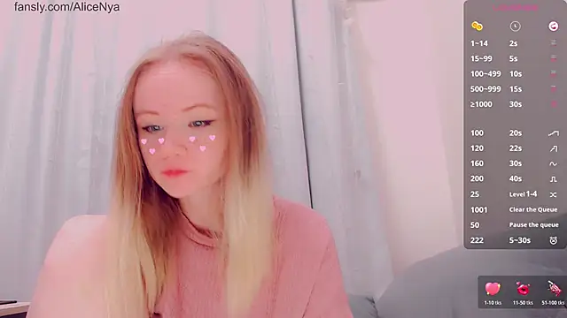 AliceNya cute online show from February 14, 2026, 5:18 am