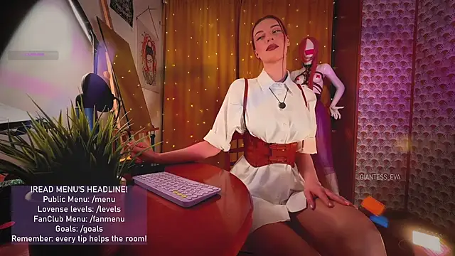 Giantess Eva online show from April 3, 2026, 6:14 pm