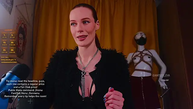 Snapshot of Giantess_Eva chatting on November 13, 2025, 5:28 pm Giantess Eva online show from November 13, 2025, 5:28 pm