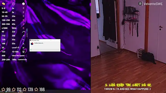 VelvetteSWE online show from July 18, 2026, 5:16 am