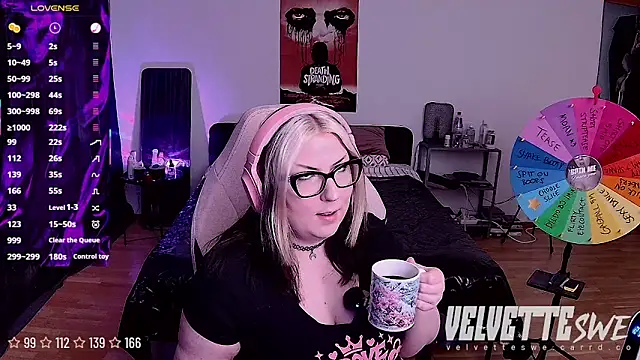 VelvetteSWE online show from July 2, 2026, 5:19 pm