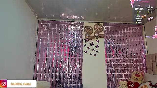 Julietha-evans online show from March 20, 2026, 10:55 pm