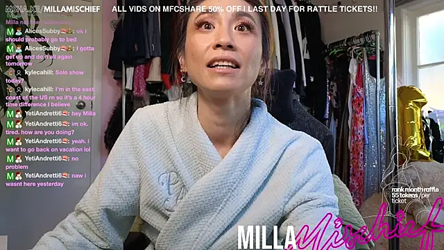 millamischief online show from June 30, 2026, 10:10 pm