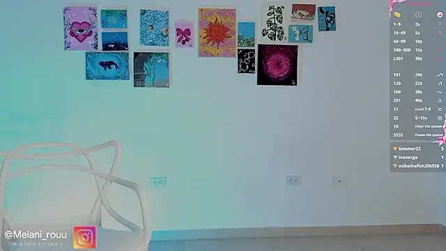 melrousses  online show from March 19, 2026, 4:45 am