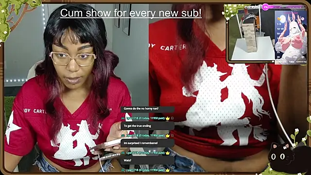 Snapshot of Cheybaaee chatting on October 29, 2025, 1:48 am Cheybaaee online show from October 29, 2025, 1:48 am