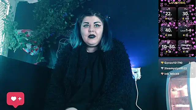 Snapshot of Psychobitch7 chatting on February 27, 2026, 10:26 am Psychobitch7 online show from February 27, 2026, 10:26 am