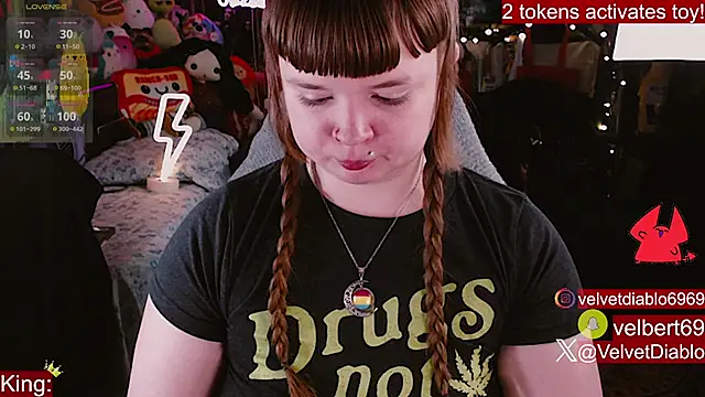 VelvetDiablo online show from April 21, 2026, 11:55 pm