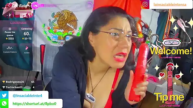 Snapshot of LaInsaciableIntensa chatting on February 21, 2025, 2:17 am LaInsaciableIntensa online show from February 21, 2025, 2:17 am