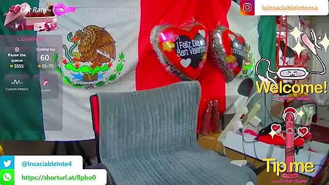 Snapshot of LaInsaciableIntensa chatting on February 22, 2025, 1:35 pm LaInsaciableIntensa online show from February 22, 2025, 1:35 pm
