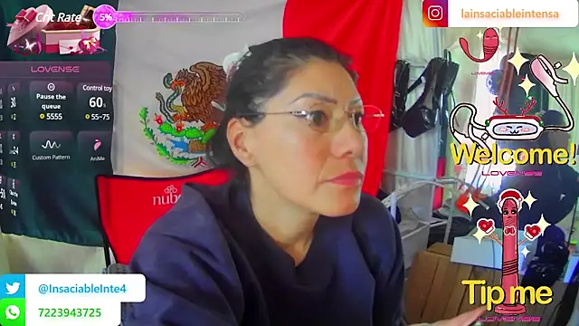 Snapshot of LaInsaciableIntensa chatting on March 9, 2025, 5:49 pm LaInsaciableIntensa online show from March 9, 2025, 5:49 pm