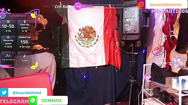 LaInsaciableIntensa online show from May 3, 2026, 12:49 am