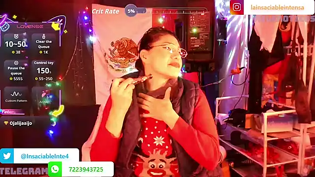 LaInsaciableIntensa online show from April 23, 2026, 1:56 am