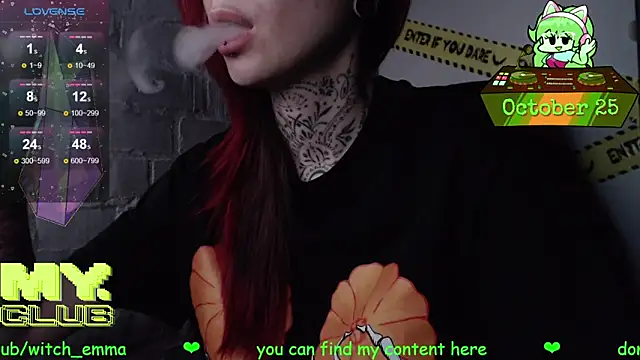 Snapshot of Witch_Emma chatting on October 25, 2025, 8:57 am Witch Emma online show from October 25, 2025, 8:57 am