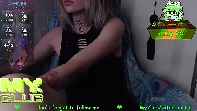 Witch Emma online show from July 29, 2026, 7:40 am