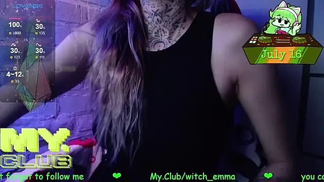 Witch Emma online show from July 16, 2026, 5:54 pm