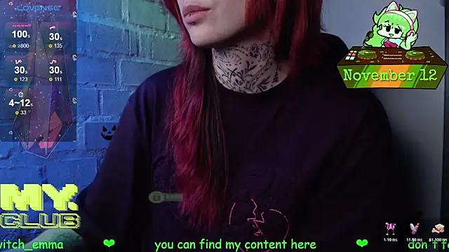 Snapshot of Witch_Emma chatting on November 12, 2025, 7:12 am Witch Emma online show from November 12, 2025, 7:12 am