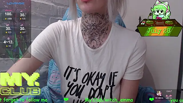 Witch Emma online show from July 28, 2026, 7:39 pm