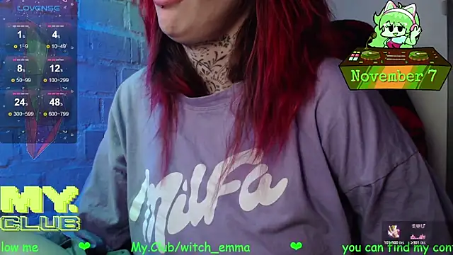 Snapshot of Witch_Emma chatting on November 7, 2025, 10:20 am Witch Emma online show from November 7, 2025, 10:20 am