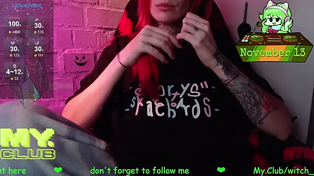 Snapshot of Witch_Emma chatting on November 13, 2025, 7:51 pm Witch Emma online show from November 13, 2025, 7:51 pm